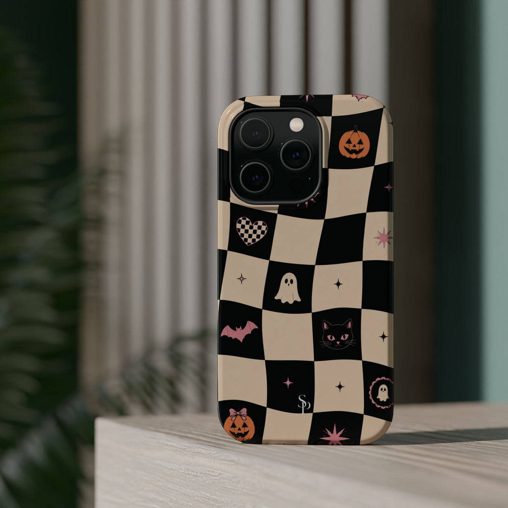 Halloween Checkerboard Magnetic Phone Case