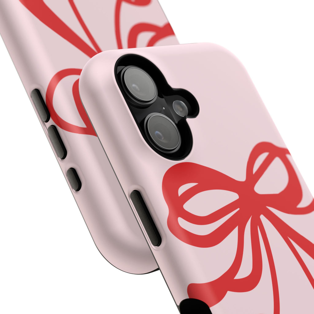 Cherry Bow Impact-Resistant Phone Case