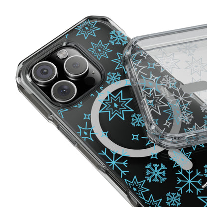 Snowflake Magnetic Clear Impact Case - Stylish & Durable iPhone Protection