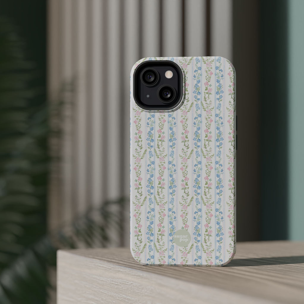 Pastel Floral Pattern Magnetic Tough Case