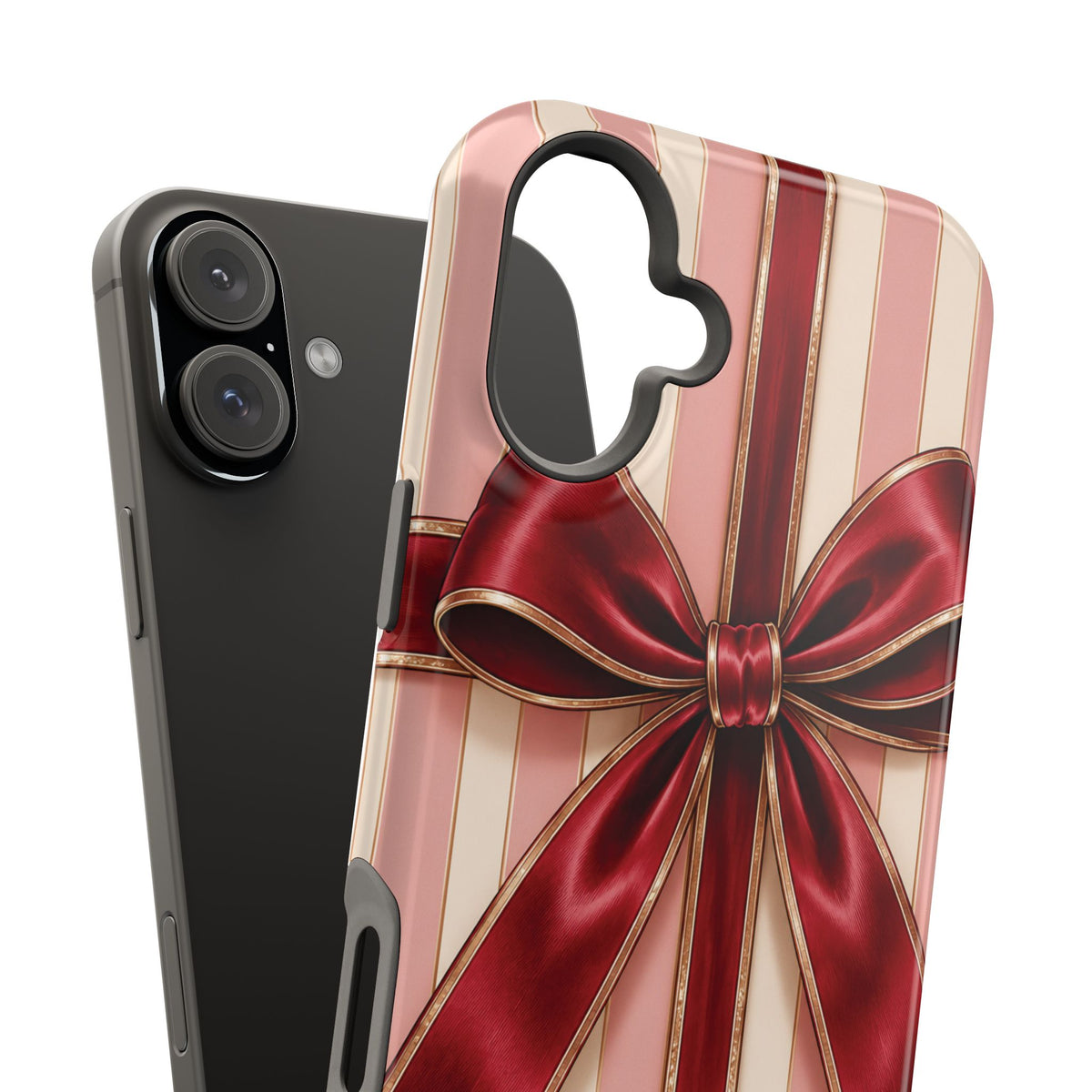Red Bow Gift Wrap Magnetic Phone Case