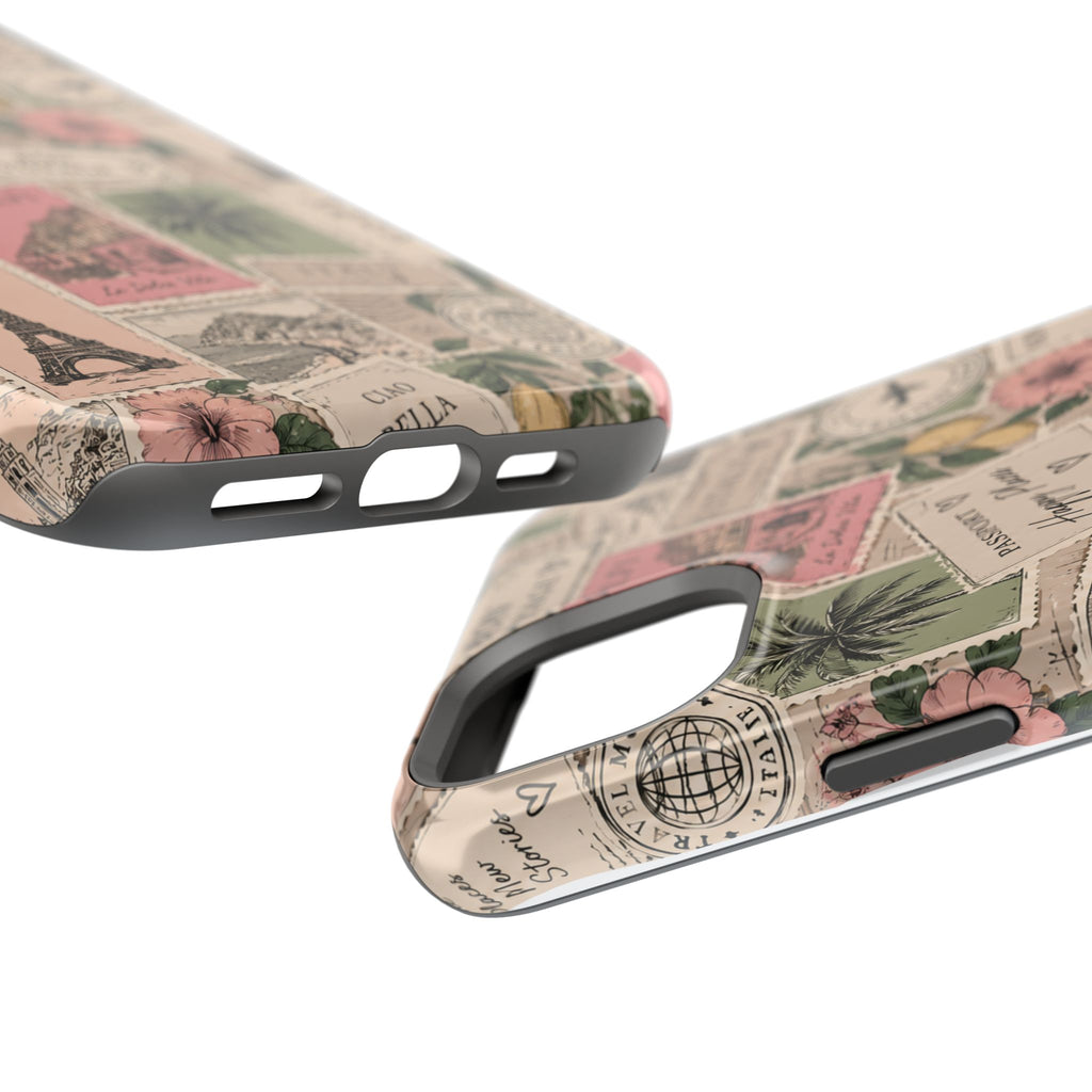 Travel Passport Stamp Magnetic Impact-Resistant Case