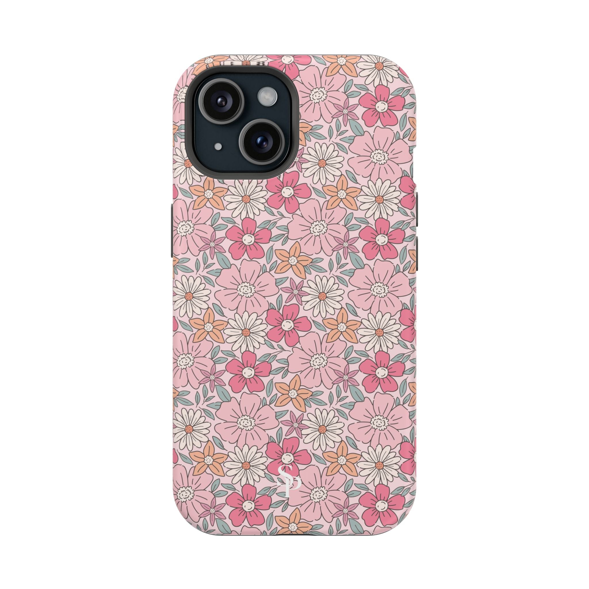 Pink Flowers Impact-Resistant Case