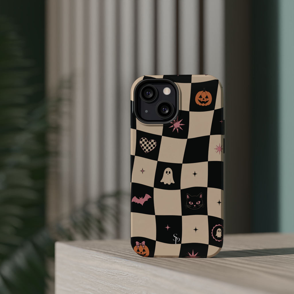 Halloween Checkerboard Magnetic Phone Case