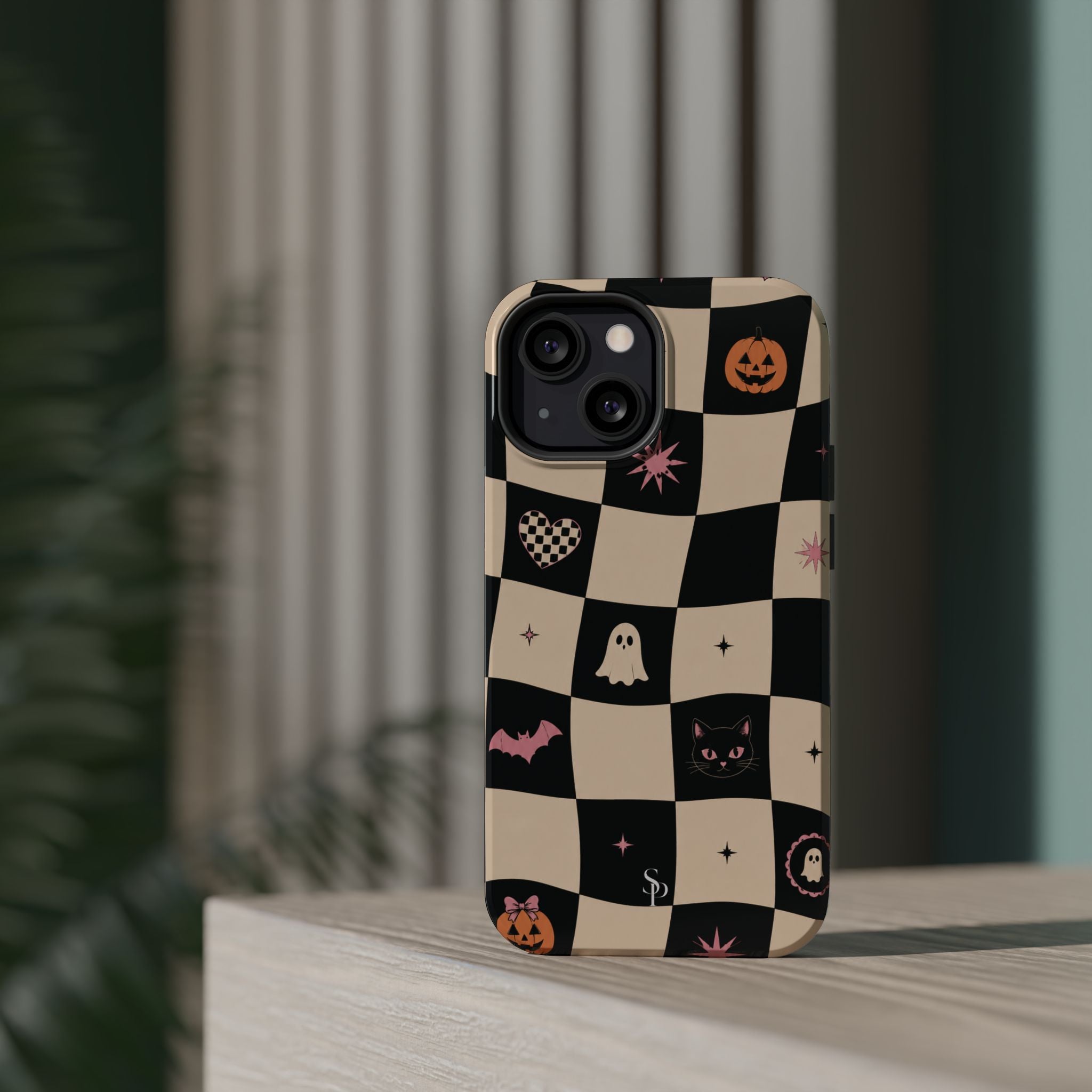 Halloween Checkerboard Magnetic Phone Case