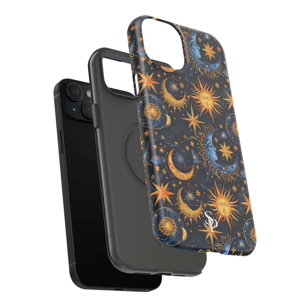 Celestial Sun and Moon Impact-Resistant Phone Case