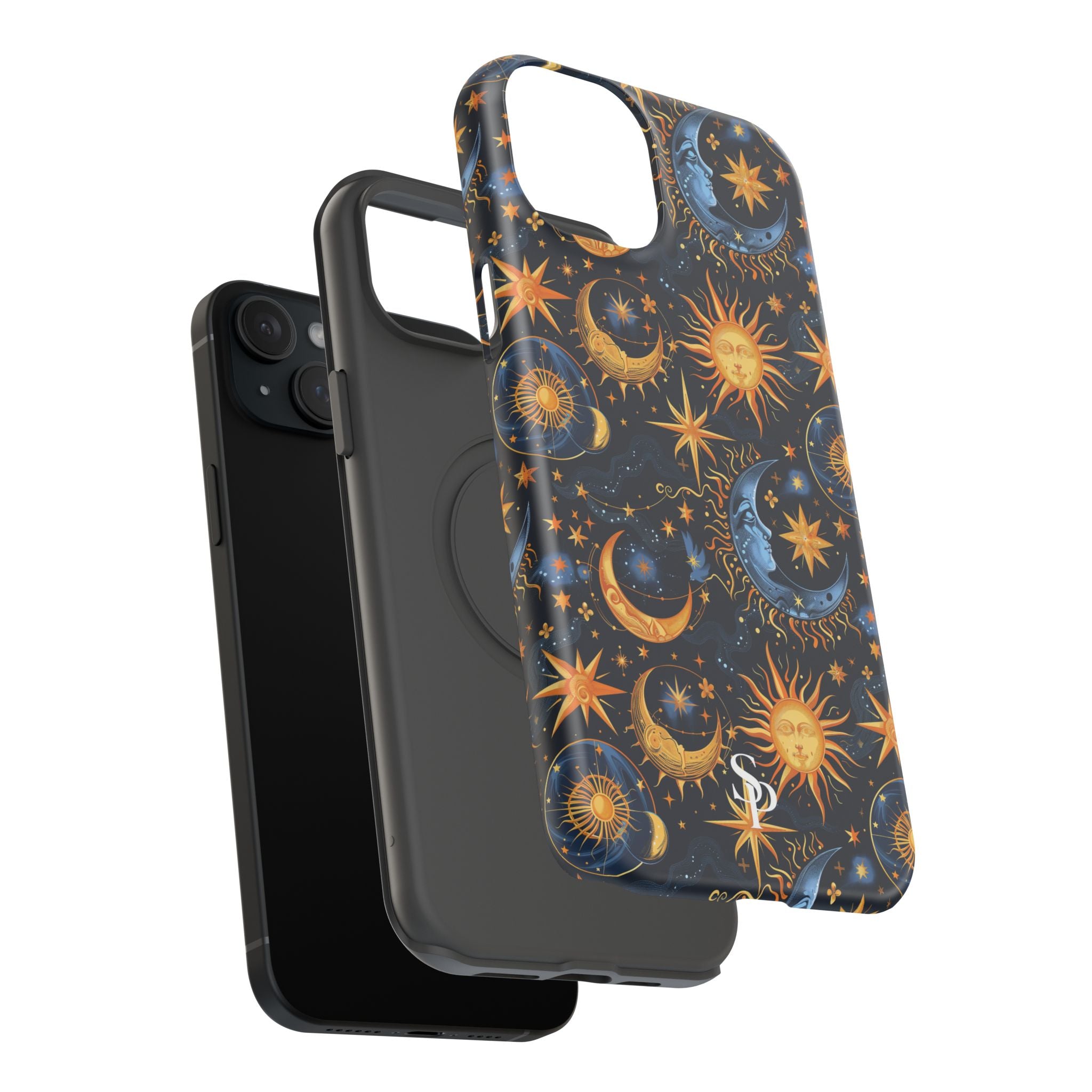 Celestial Sun and Moon Impact-Resistant Phone Case