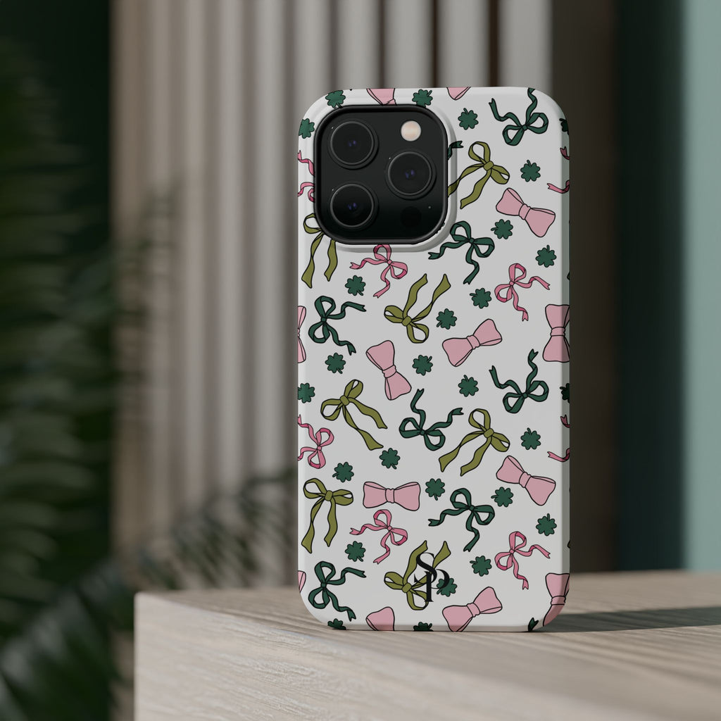 Bows and Shamrocks Magnetic Phone Case