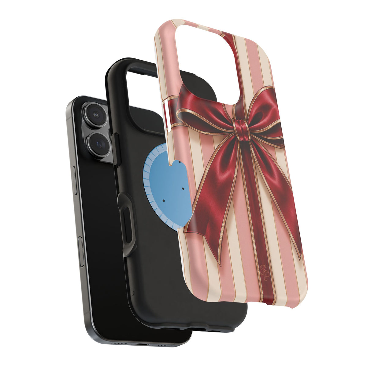 Red Bow Gift Wrap Magnetic Phone Case