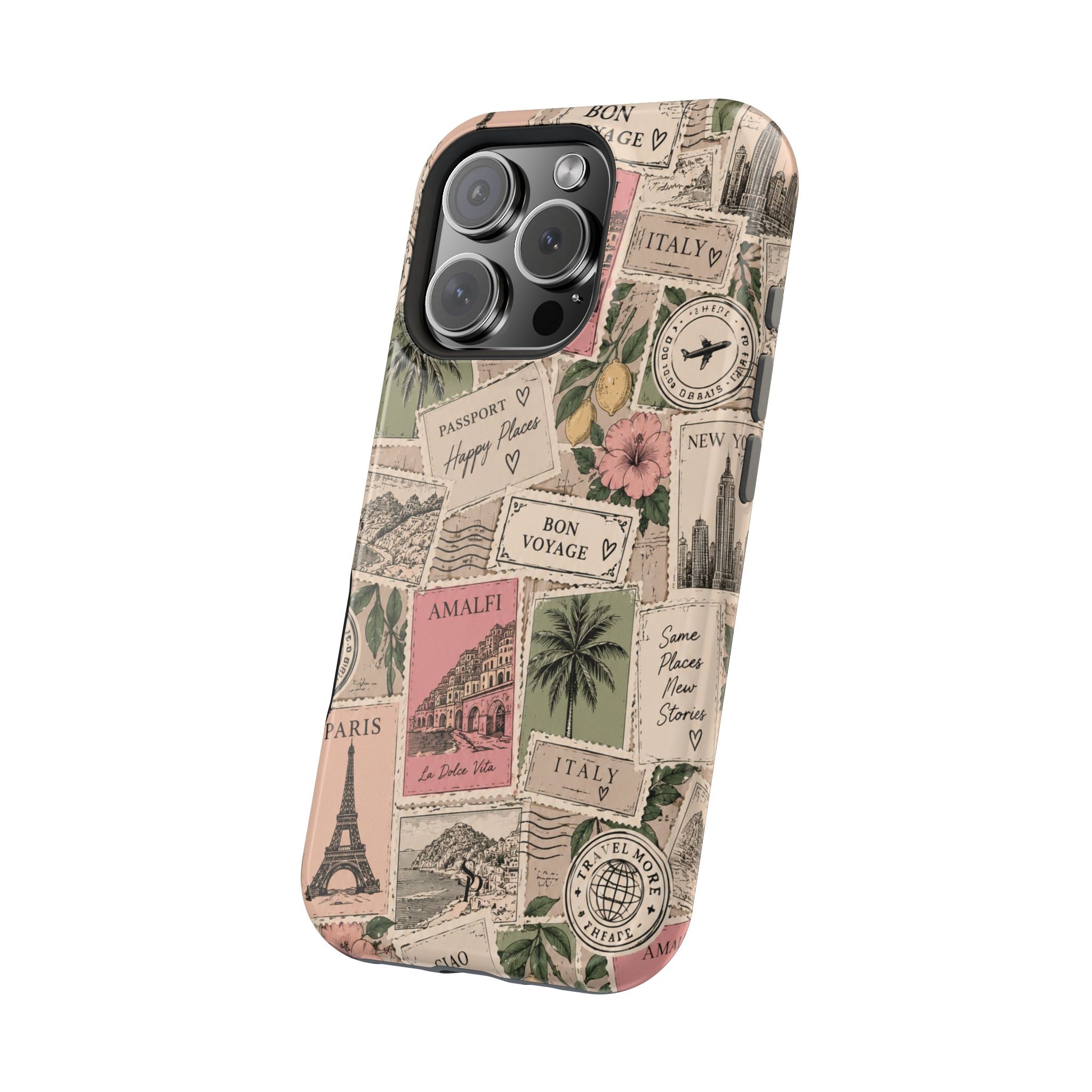 Travel Passport Stamp Magnetic Impact-Resistant Case