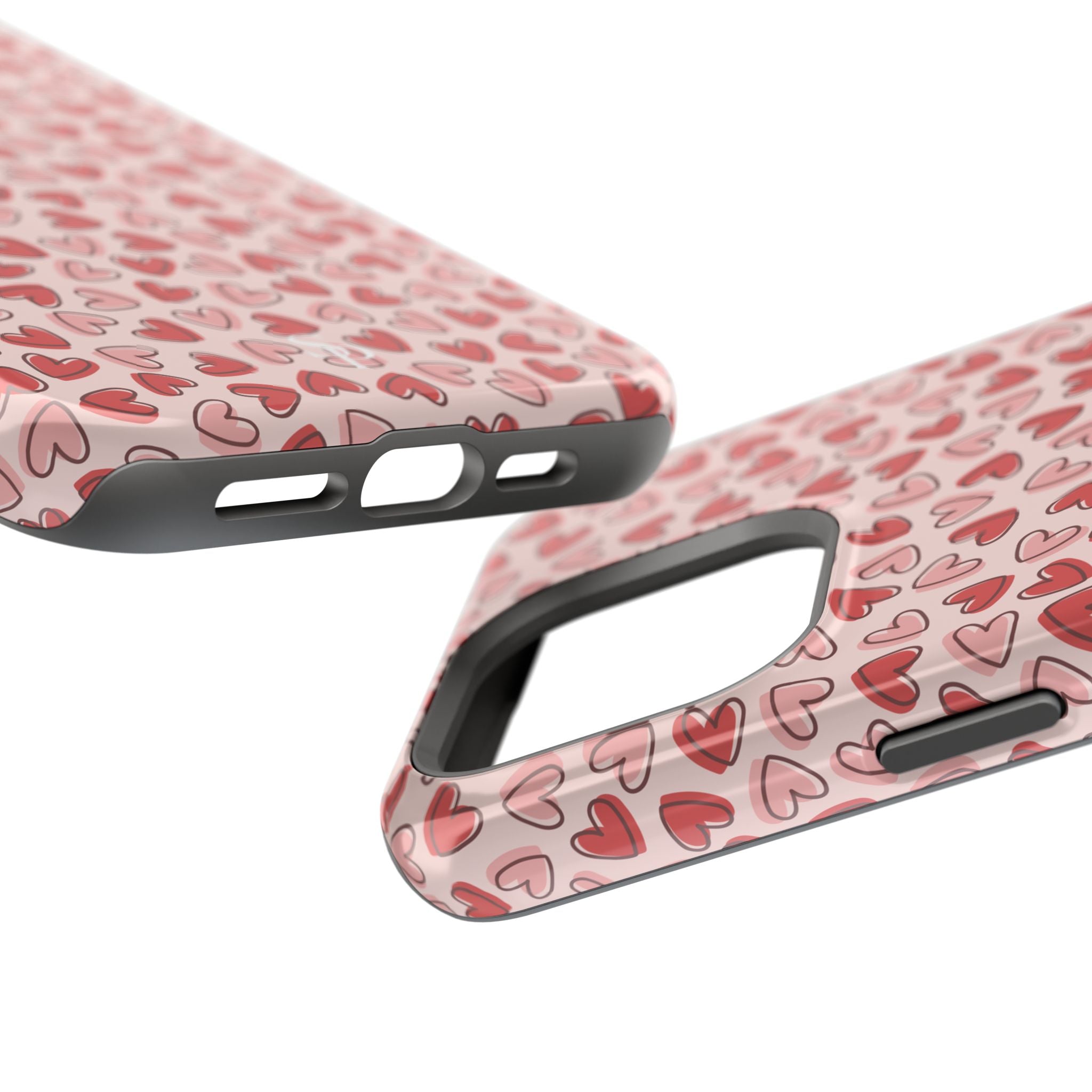 Heart Pattern Impact-Resistant Phone Case - Stylish Protection for Valentine's Day & Everyday Love