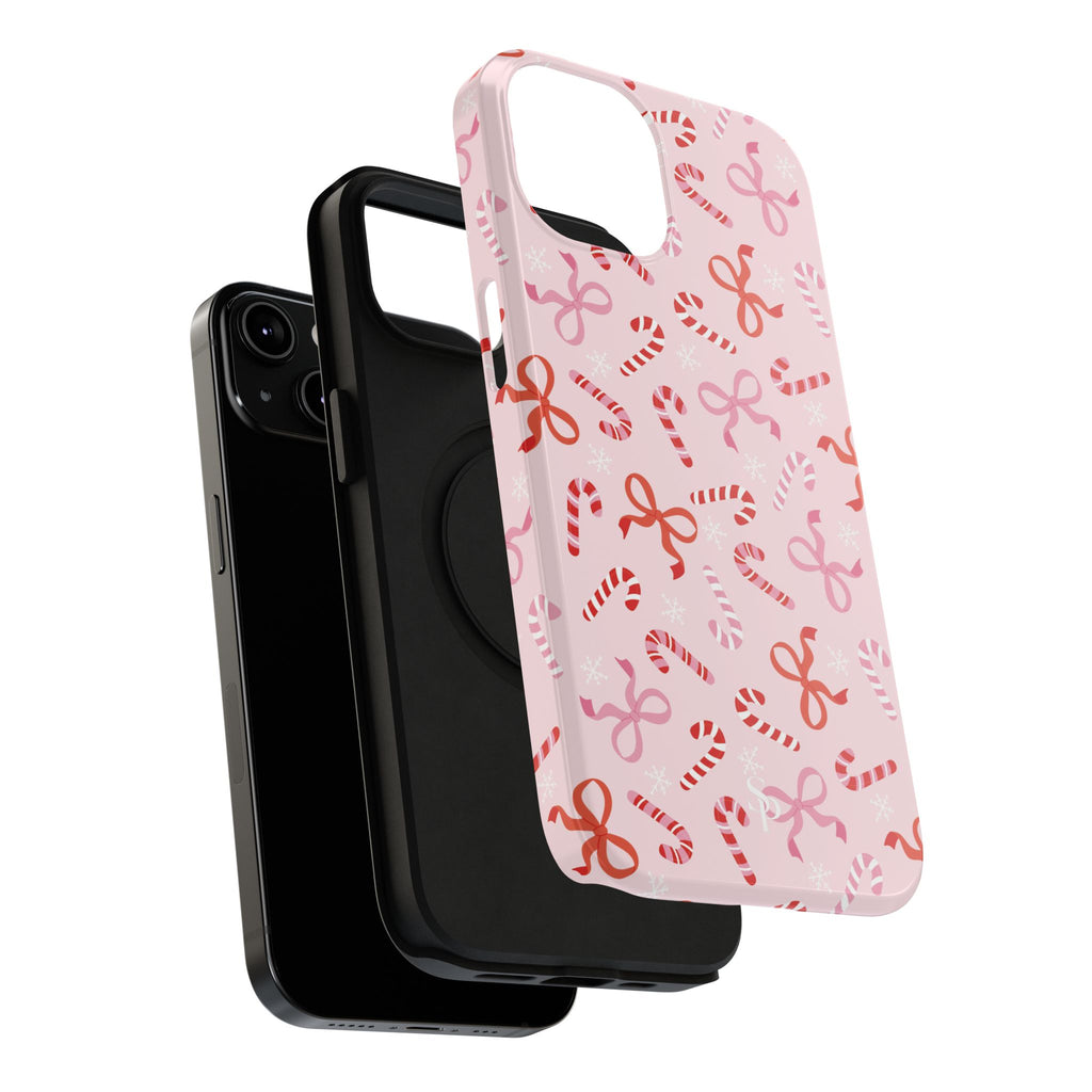 Candy Cane Impact-Resistant Phone Case - Limited Edition