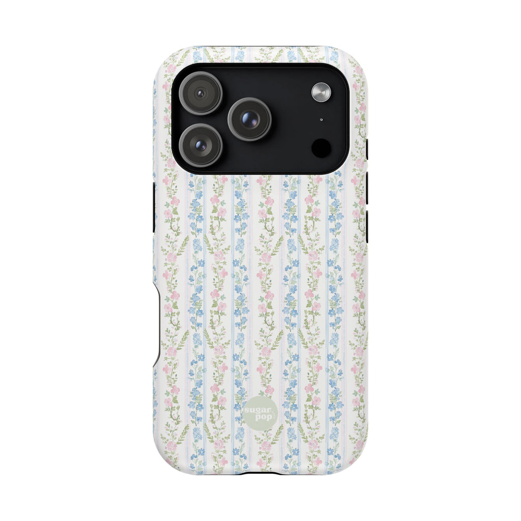 Pastel Floral Pattern Magnetic Tough Case