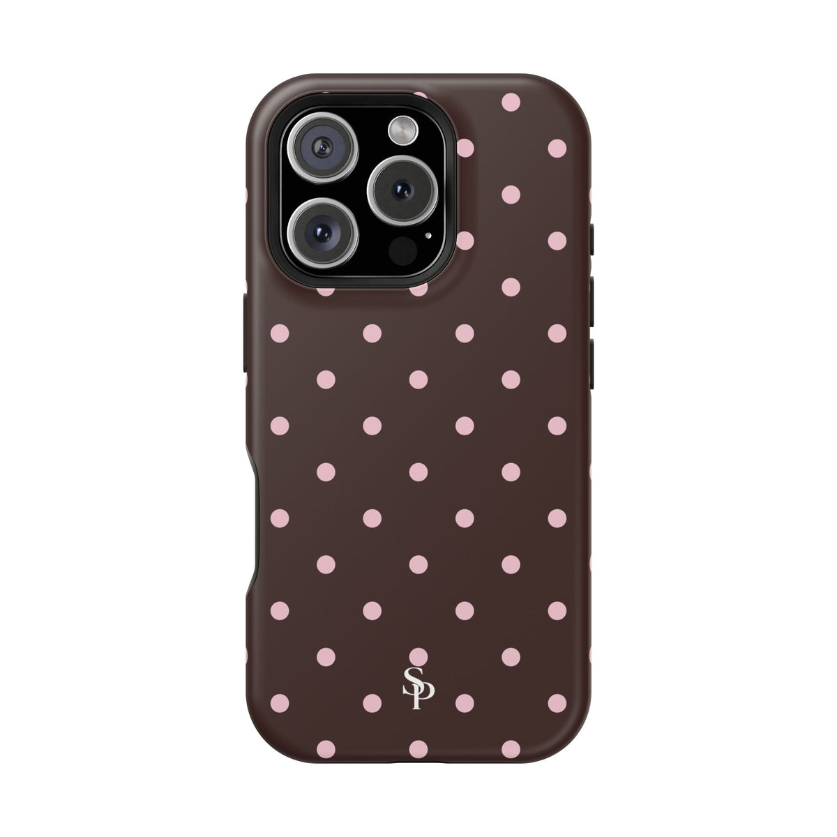 Brown Polka Dot Magnetic Impact-Resistant Phone Case
