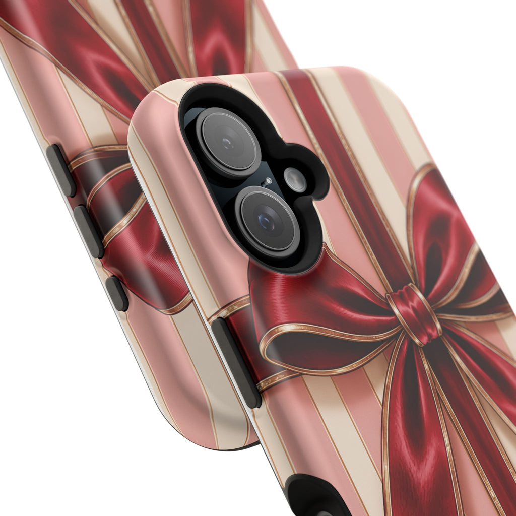 Red Bow Gift Wrap Magnetic Phone Case
