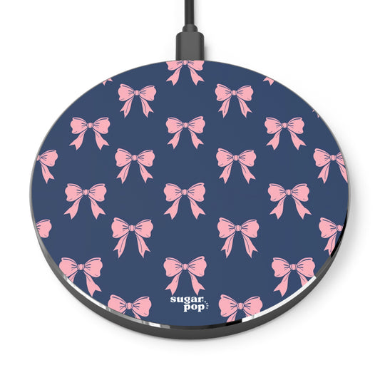 Chic Bow Wireless Charger - Fast Charging Pad for Stylish Home and Office