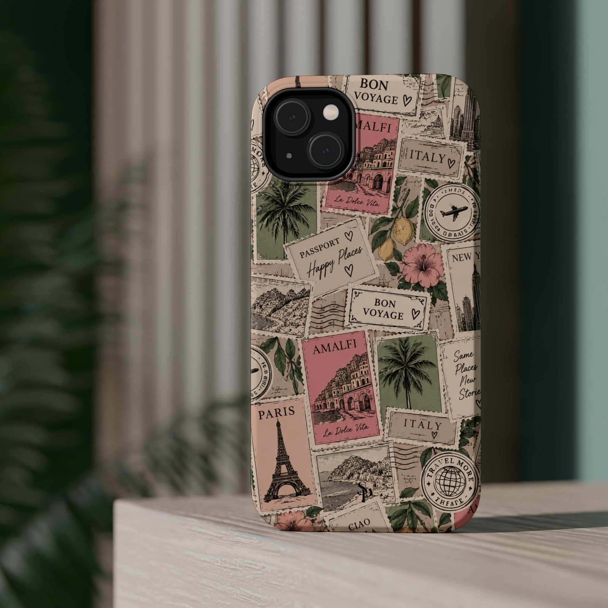 Travel Passport Stamp Magnetic Impact-Resistant Case