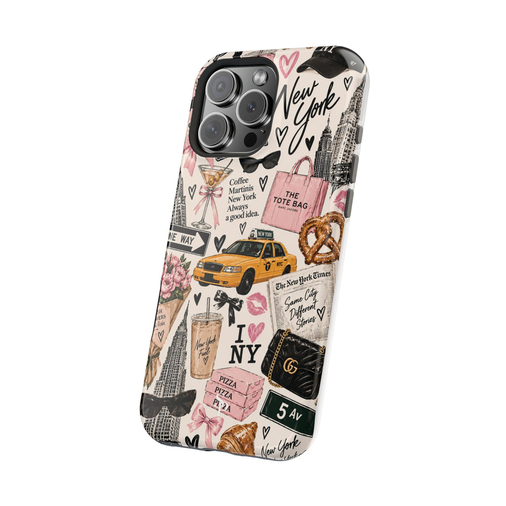 Pink New York Magnetic Phone Case