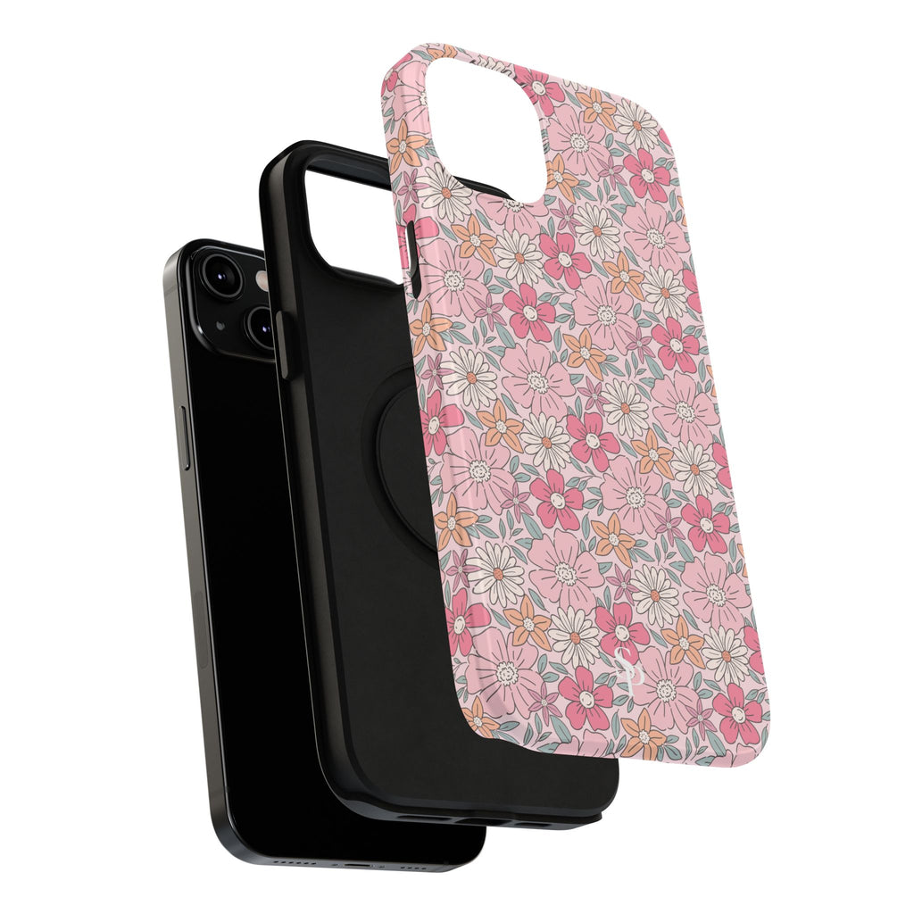 Pink Flowers Impact-Resistant Case