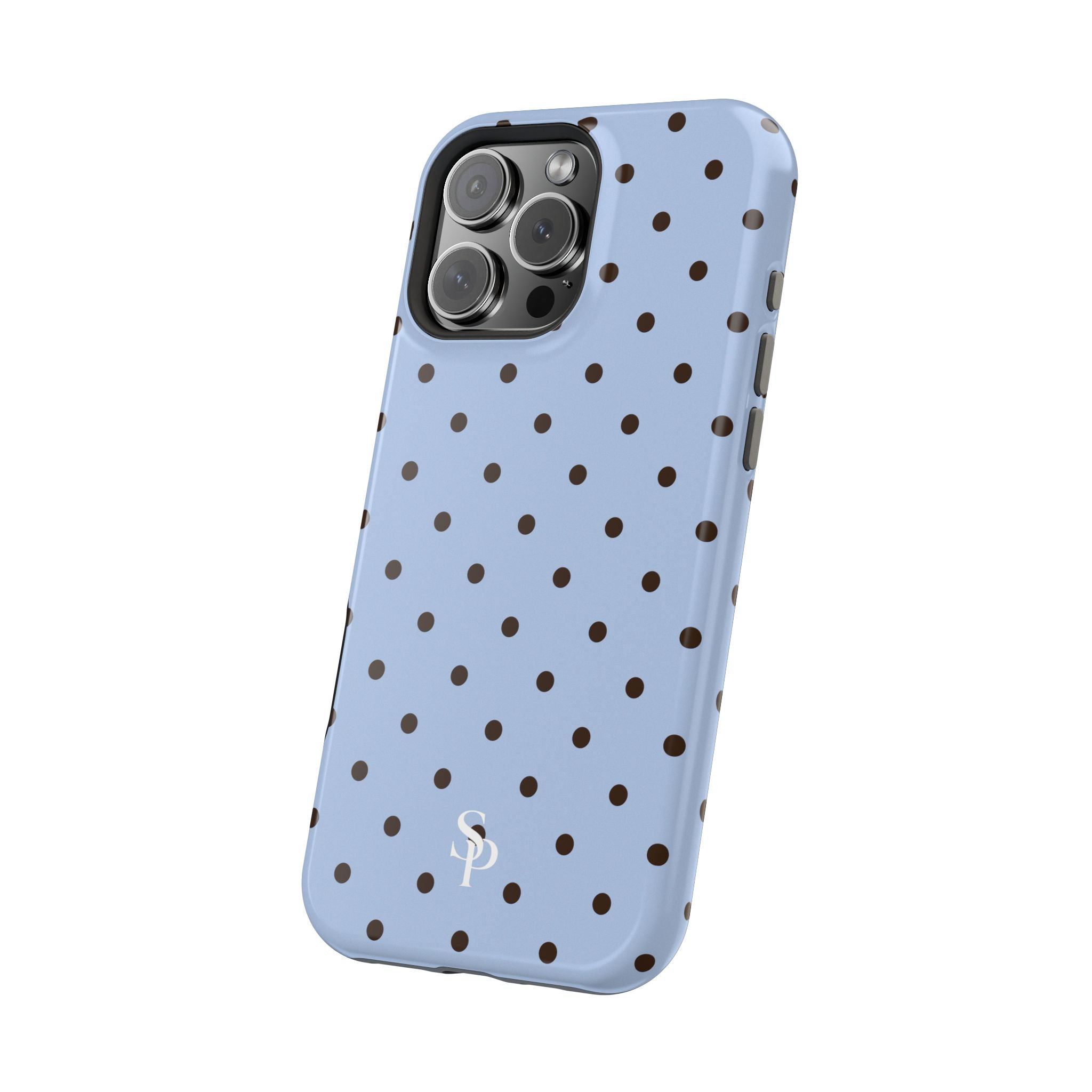 Blue Polka Dot Magnetic Impact Phone Case