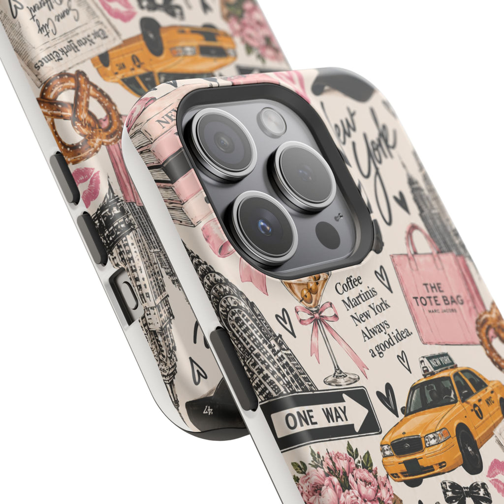 Pink New York Magnetic Phone Case