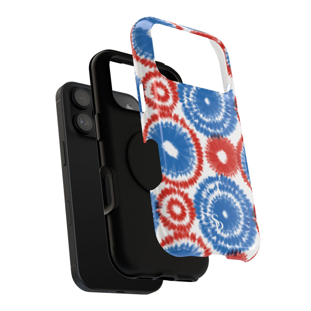 Patriotic Tie Dye Impact Resistant Phone Case
