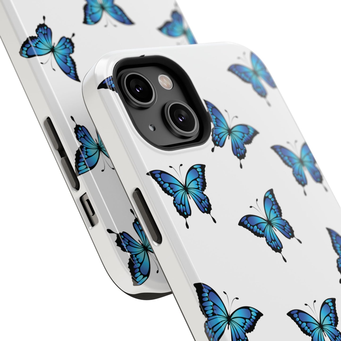 Blue Butterfly Impact-Resistant Cases