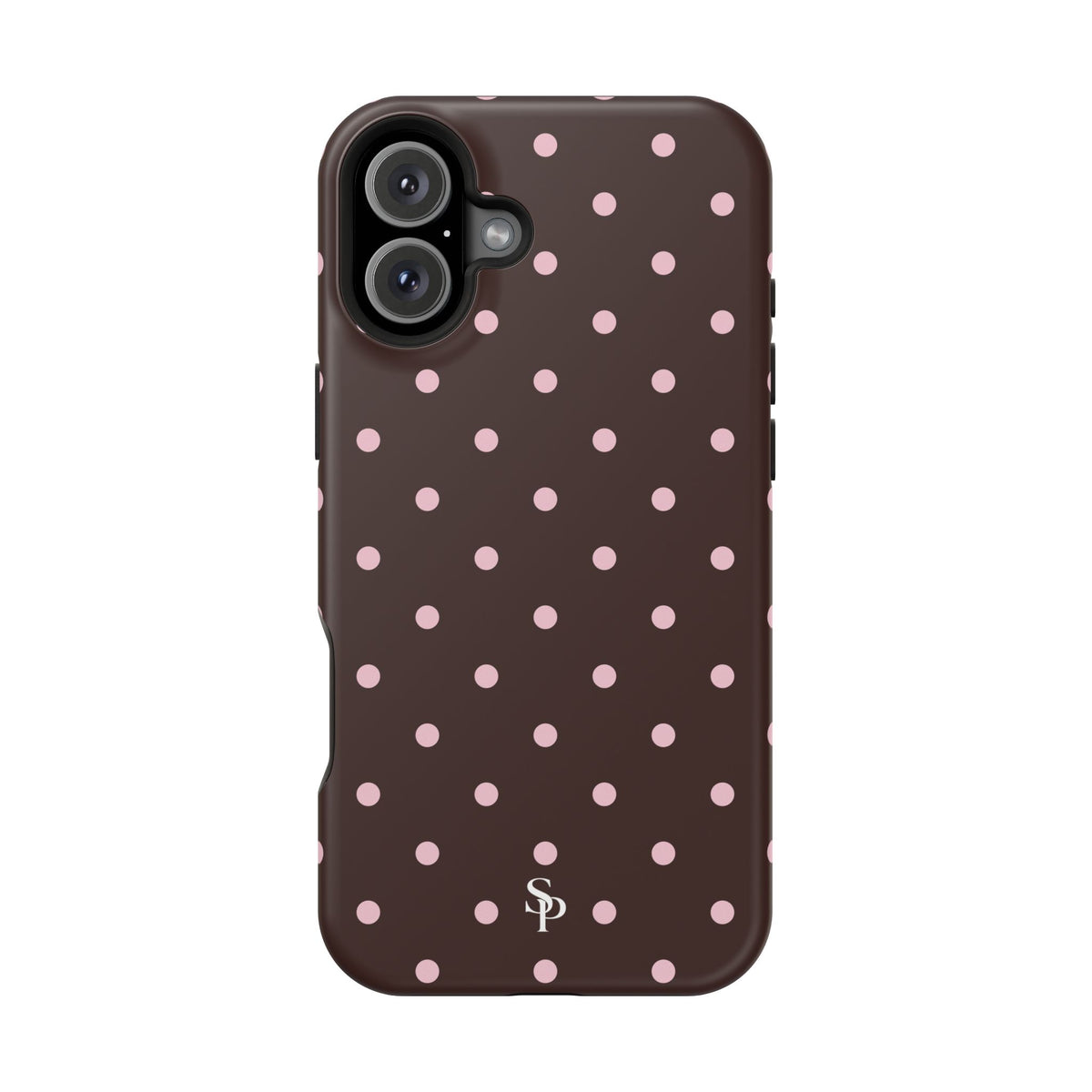 Brown Polka Dot Magnetic Impact-Resistant Phone Case