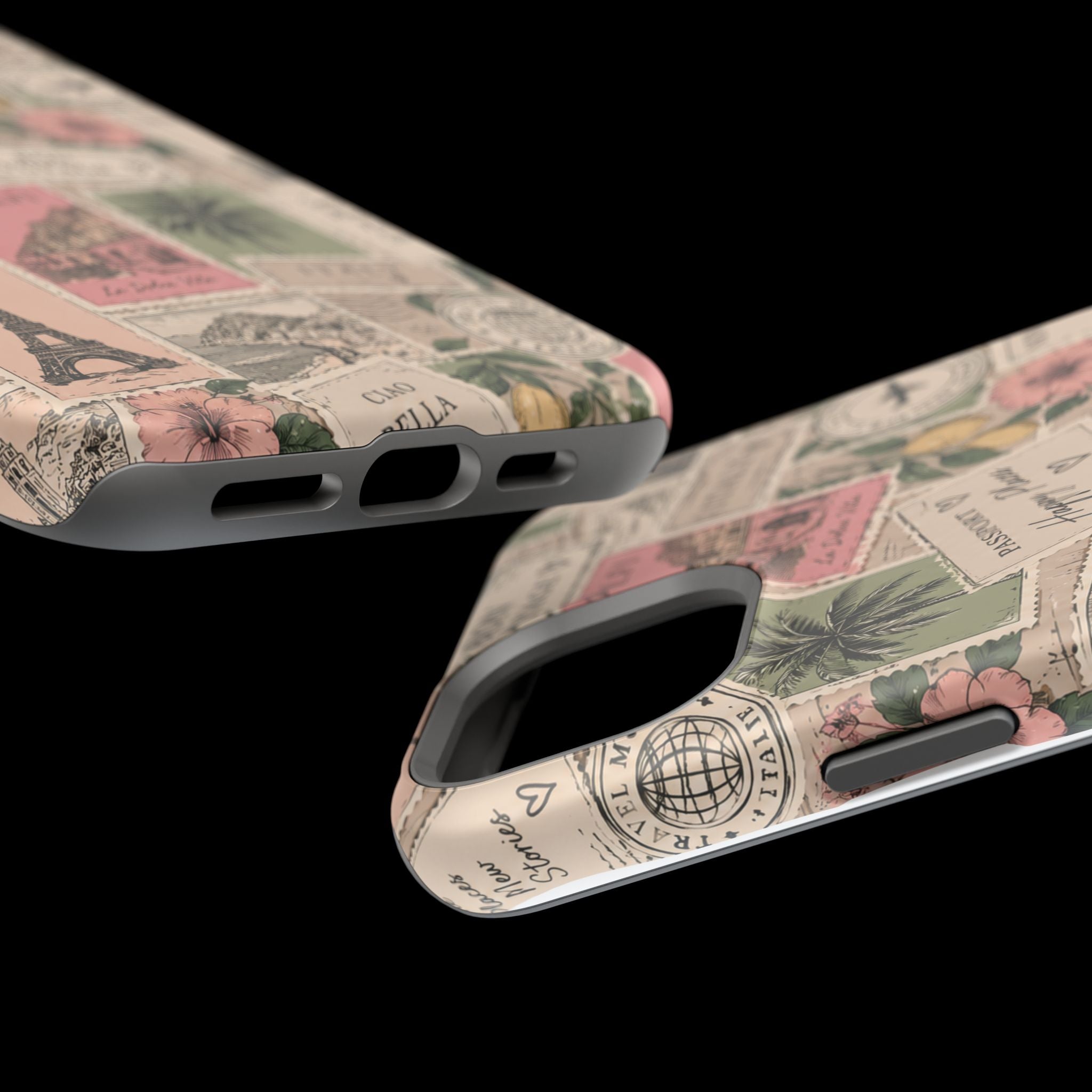 Travel Passport Stamp Magnetic Impact-Resistant Case