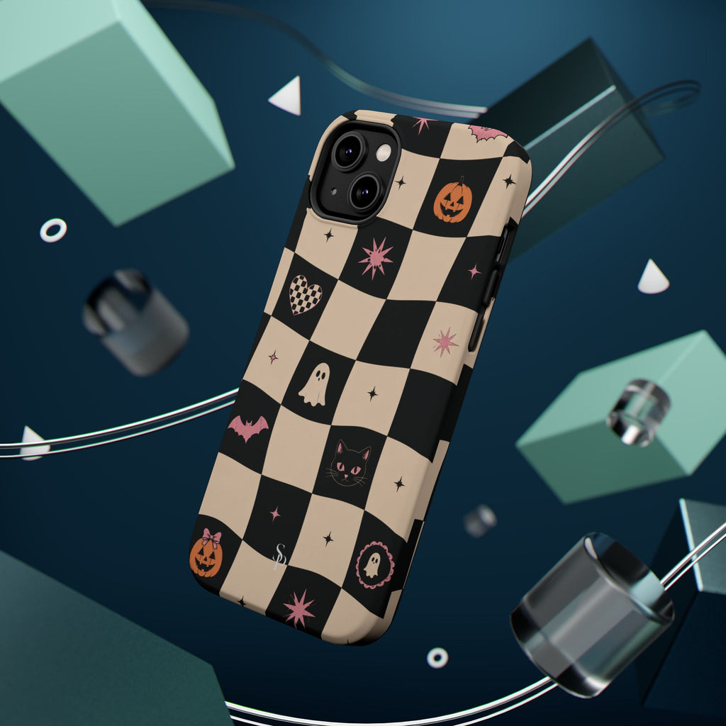 Halloween Checkerboard Magnetic Phone Case