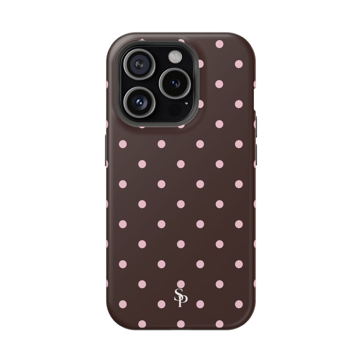 Brown Polka Dot Magnetic Impact-Resistant Phone Case