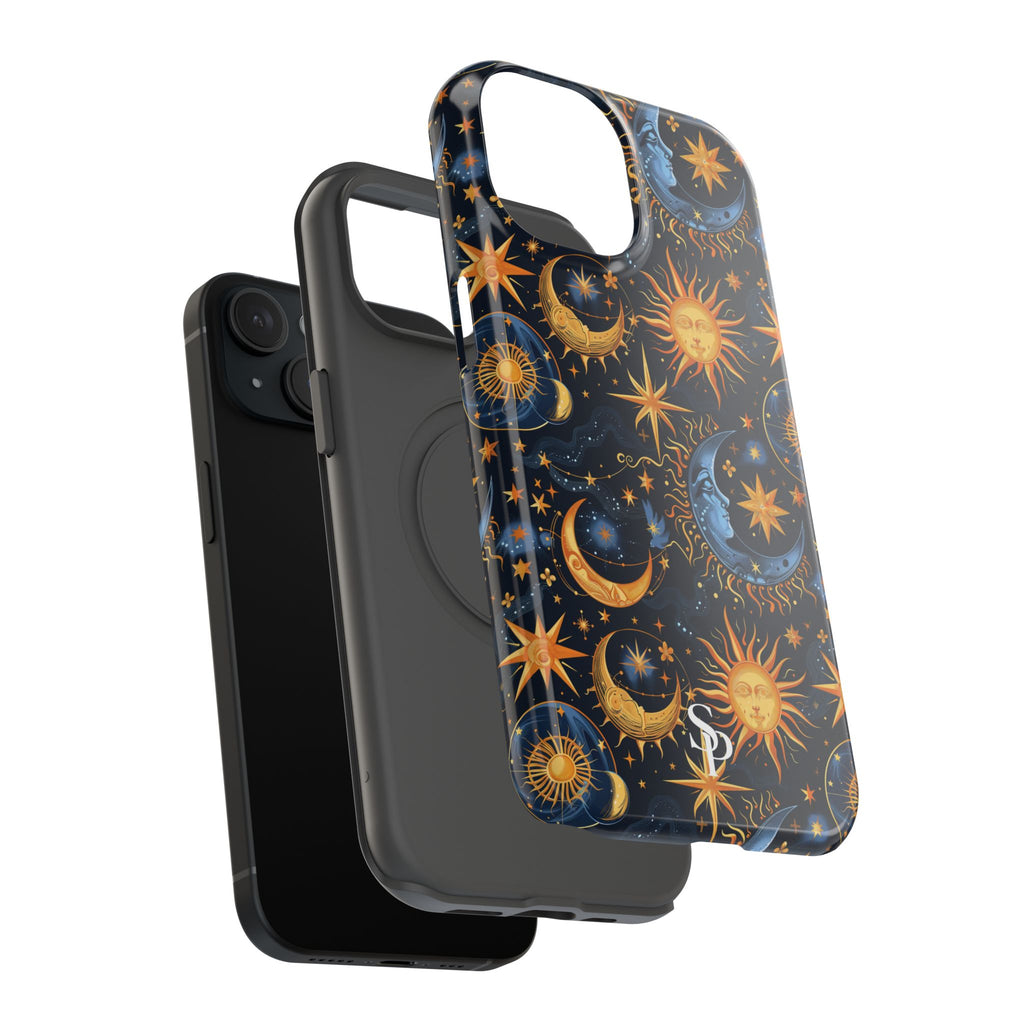 Celestial Sun and Moon Impact-Resistant Phone Case