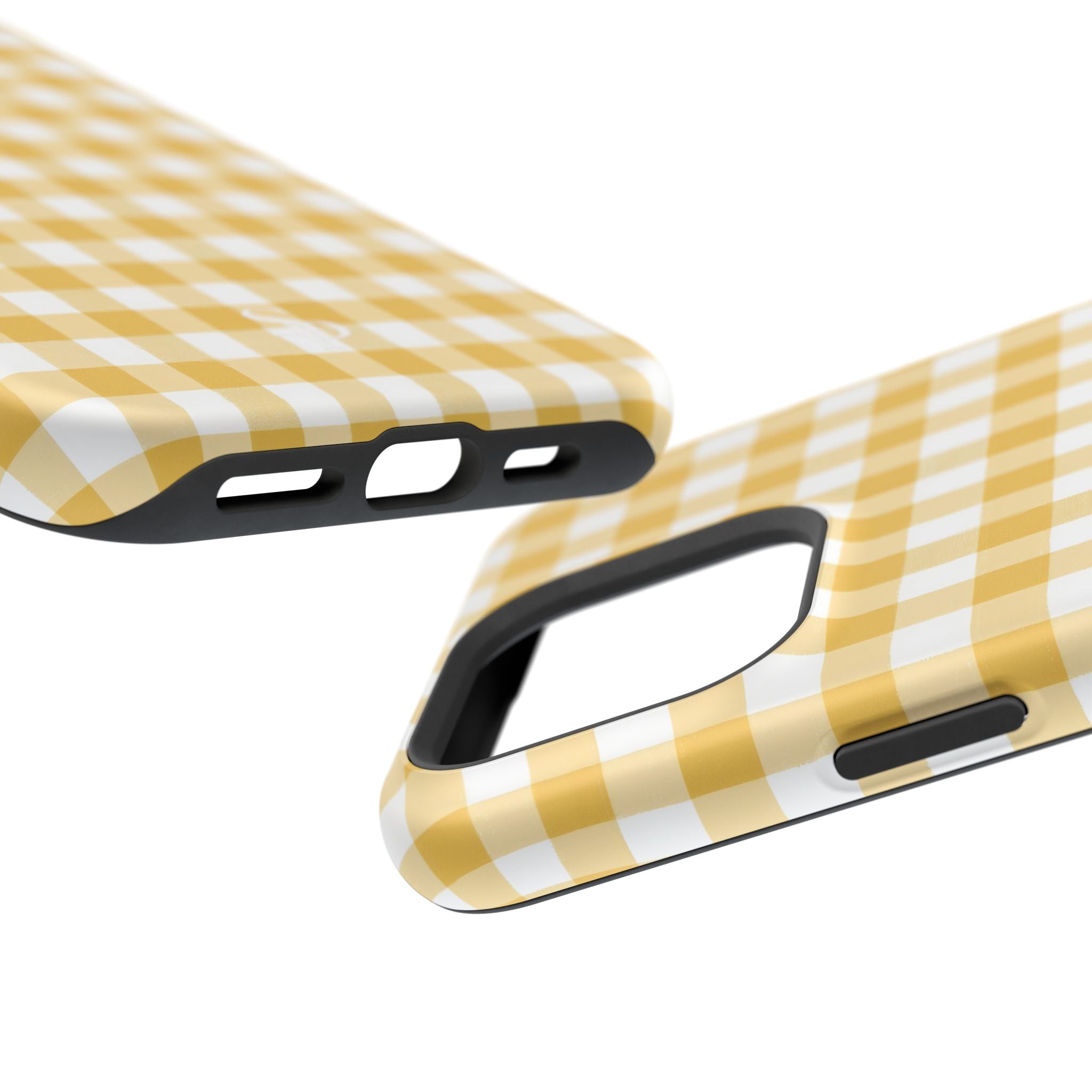 Yellow Gingham Magnetic Impact-Resistant Phone Case