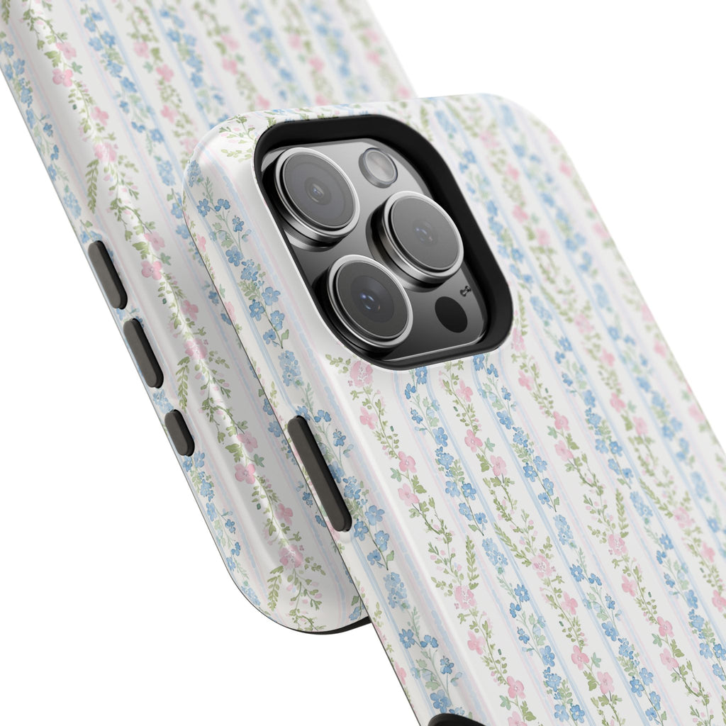 Pastel Floral Pattern Magnetic Tough Case