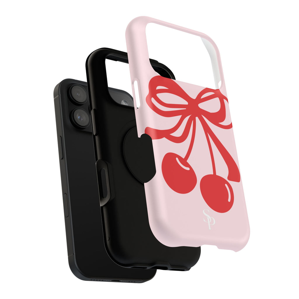 Cherry Bow Impact-Resistant Phone Case