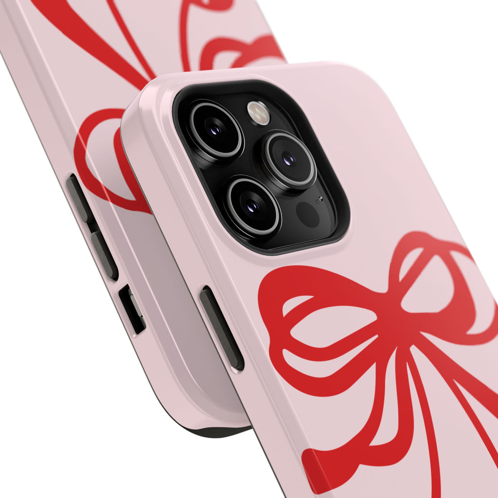 Cherry Bow Impact-Resistant Phone Case