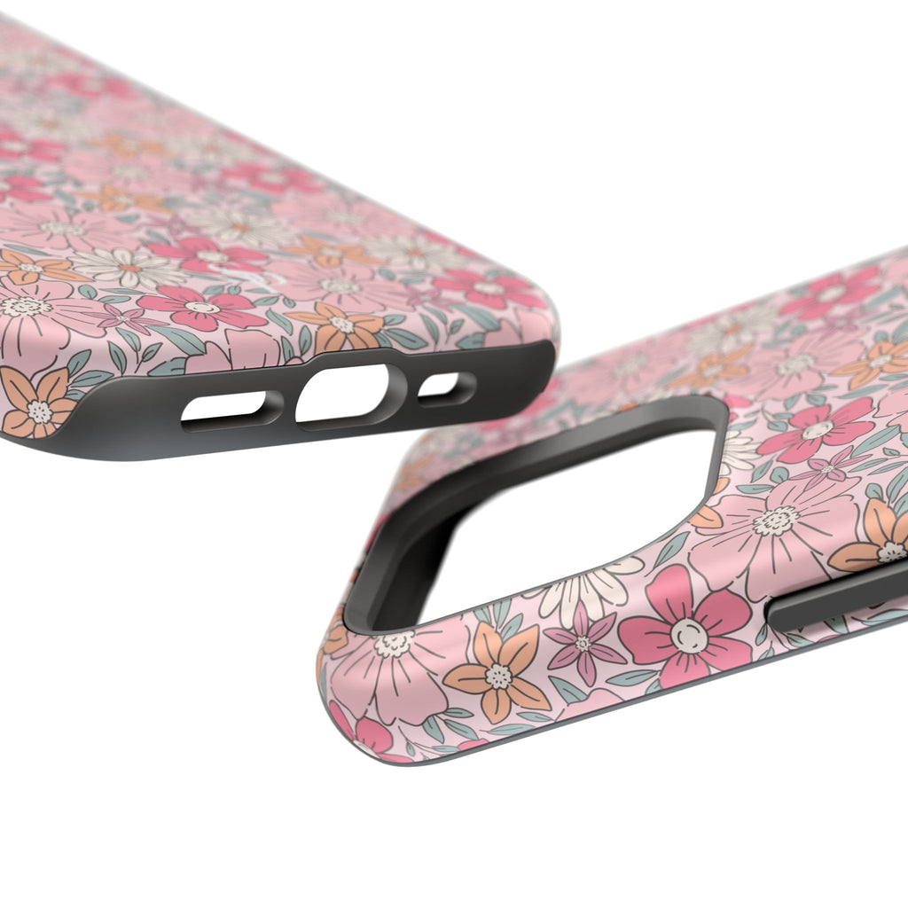 Pink Flowers Impact-Resistant Case