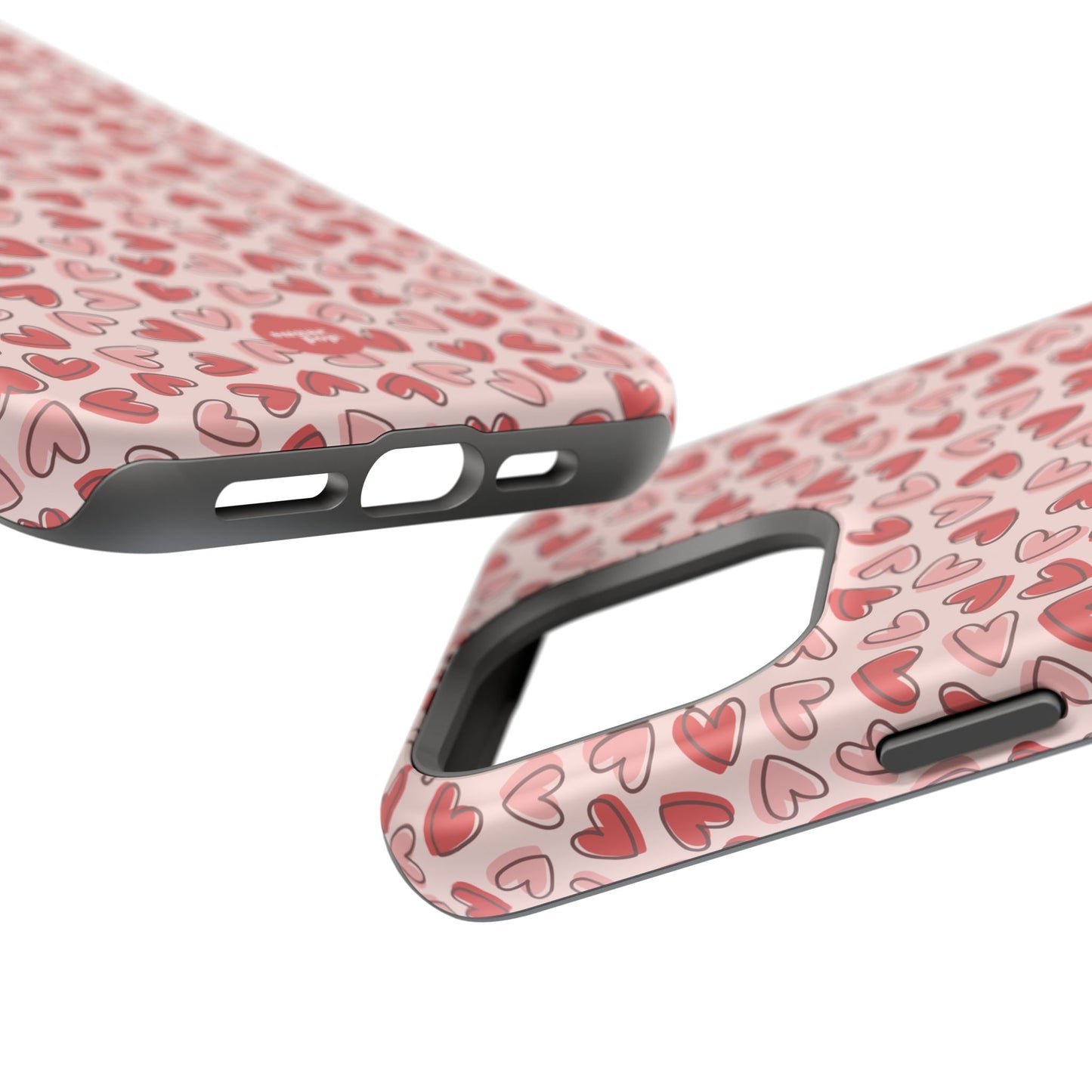 Heart Pattern Impact-Resistant Phone Case - Stylish Protection for Valentine's Day & Everyday Love