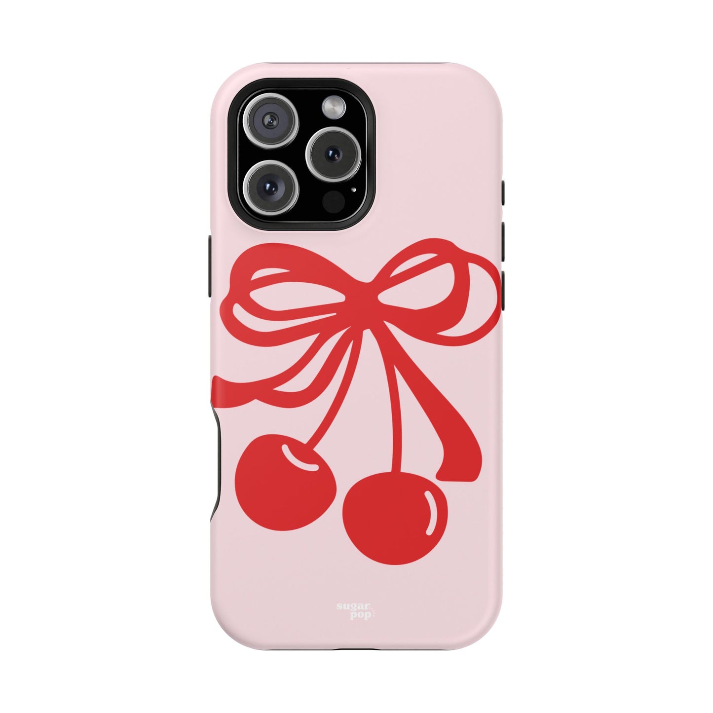 Cherry Bow Impact-Resistant Phone Case