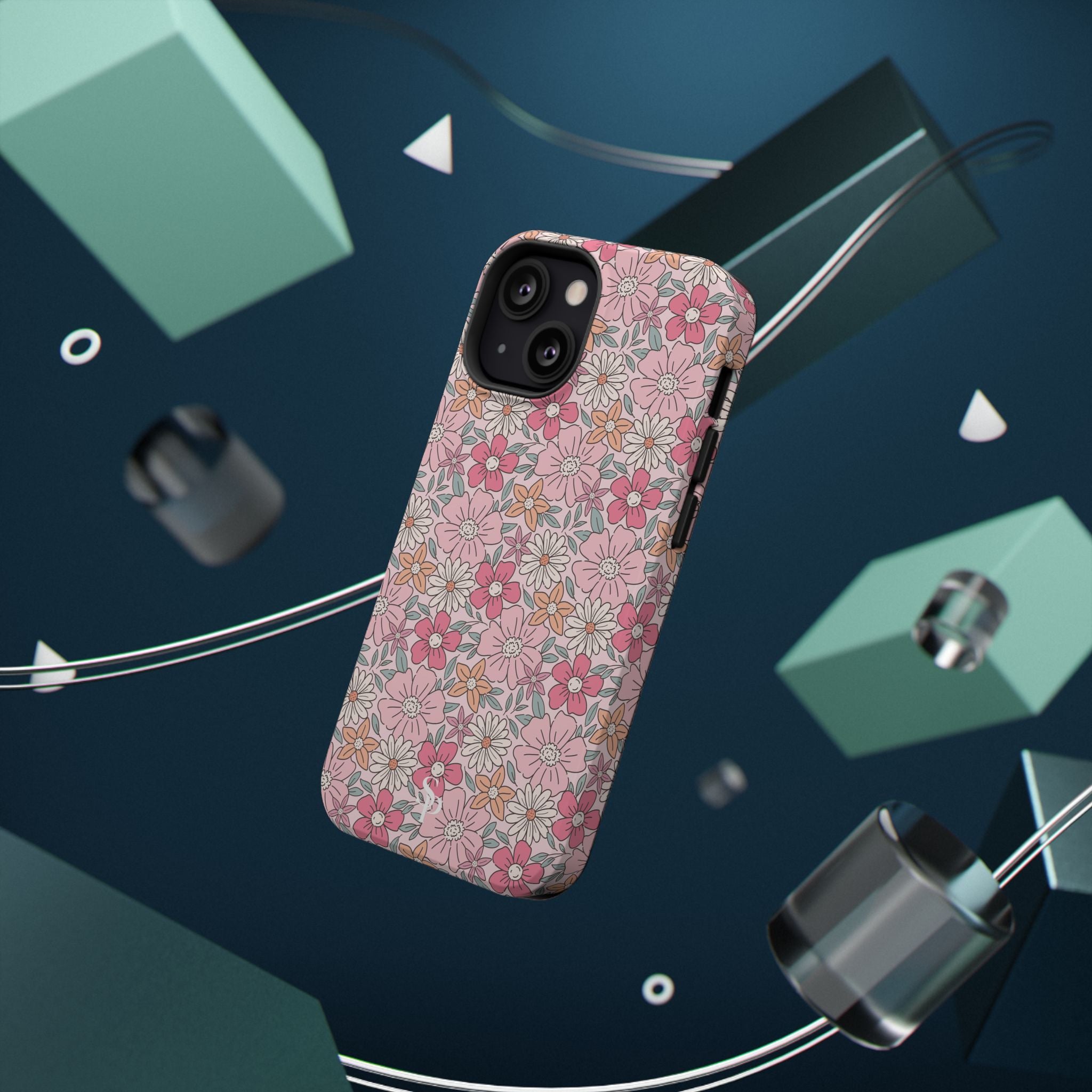 Pink Flowers Impact-Resistant Case