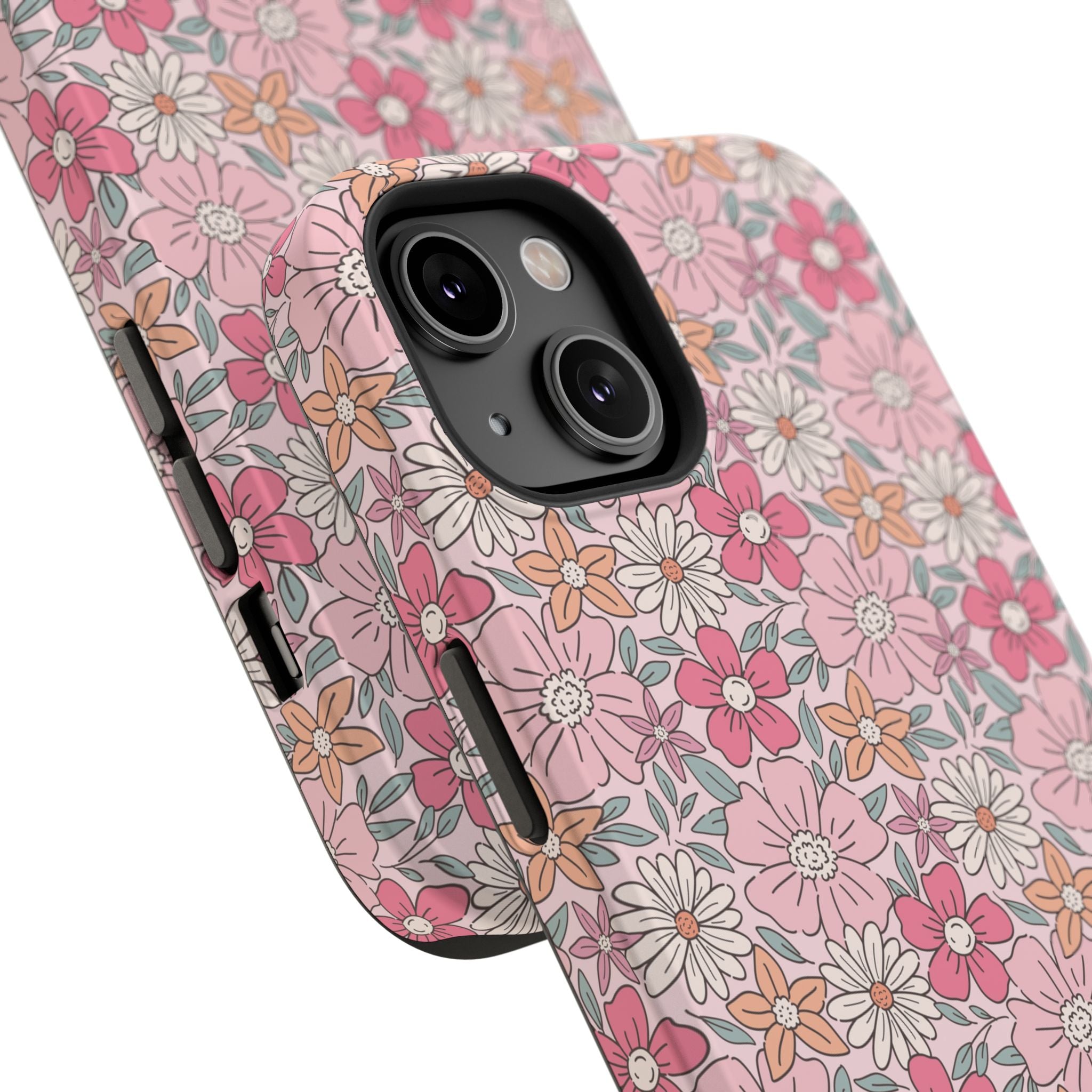 Pink Flowers Impact-Resistant Case