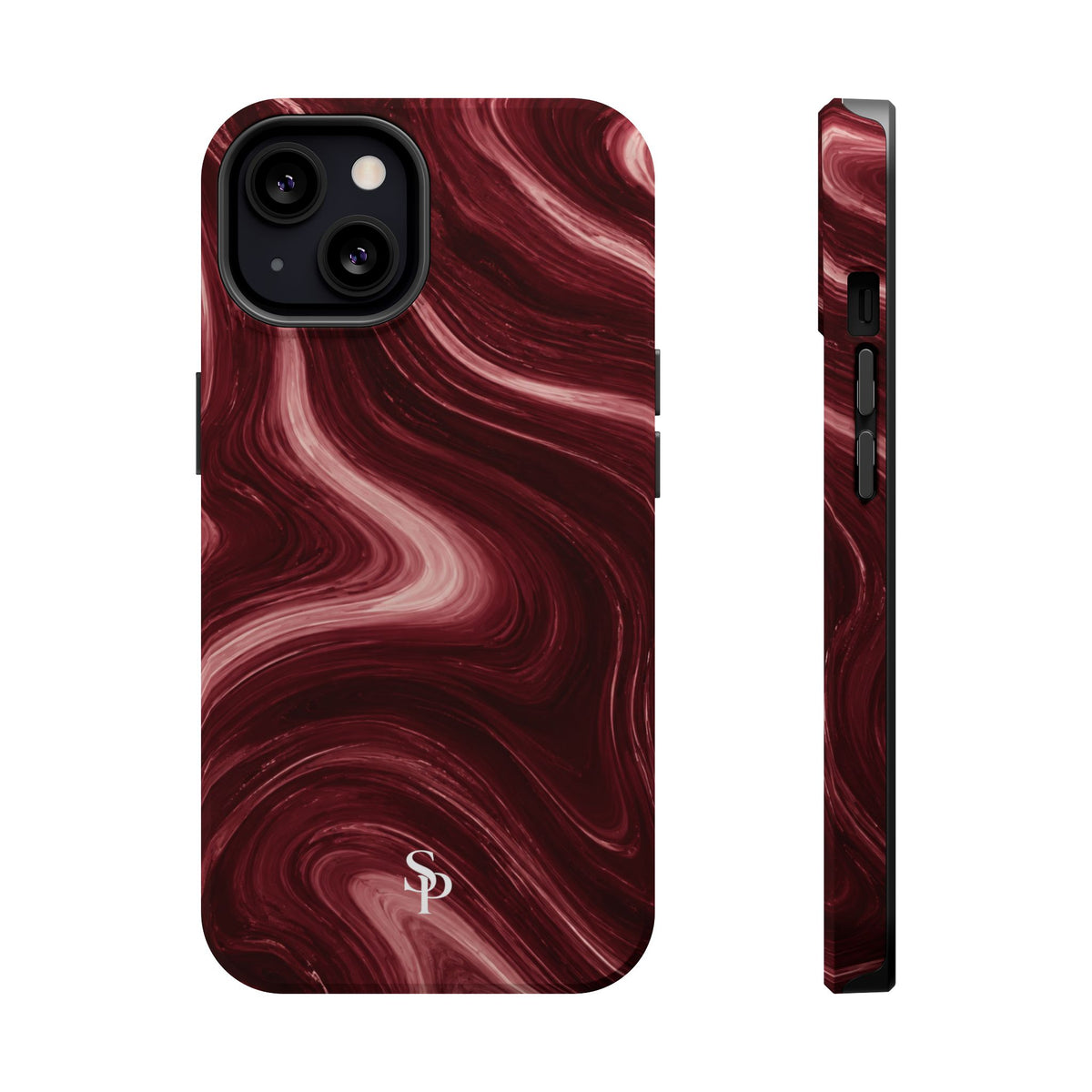 Burgundy Marble Magnetic Phone Case