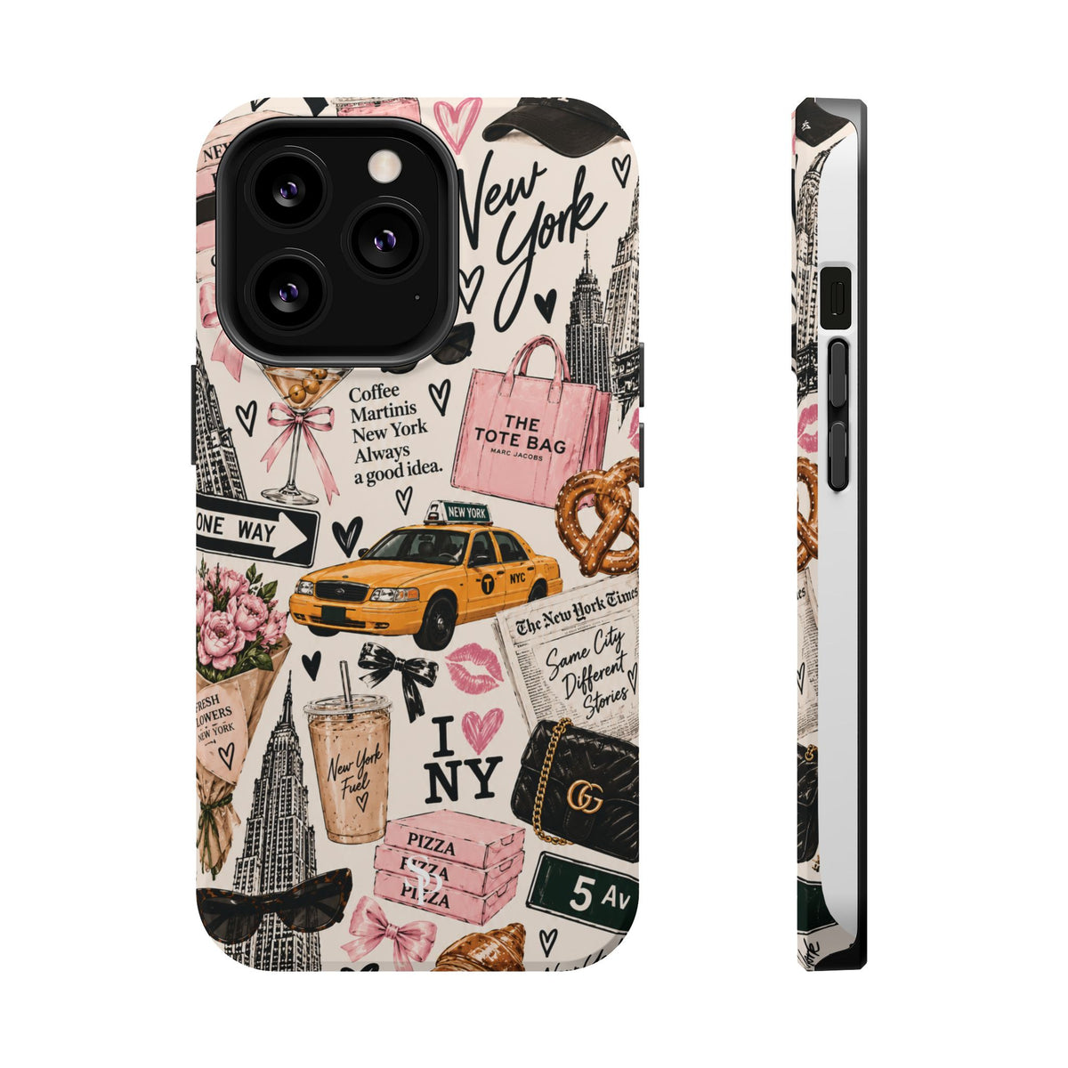 Pink New York Magnetic Phone Case