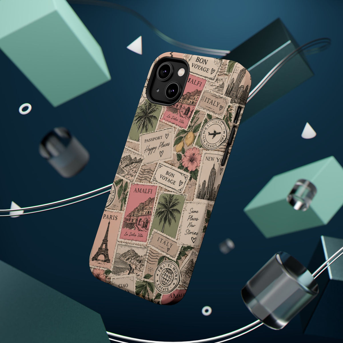 Travel Passport Stamp Magnetic Impact-Resistant Case
