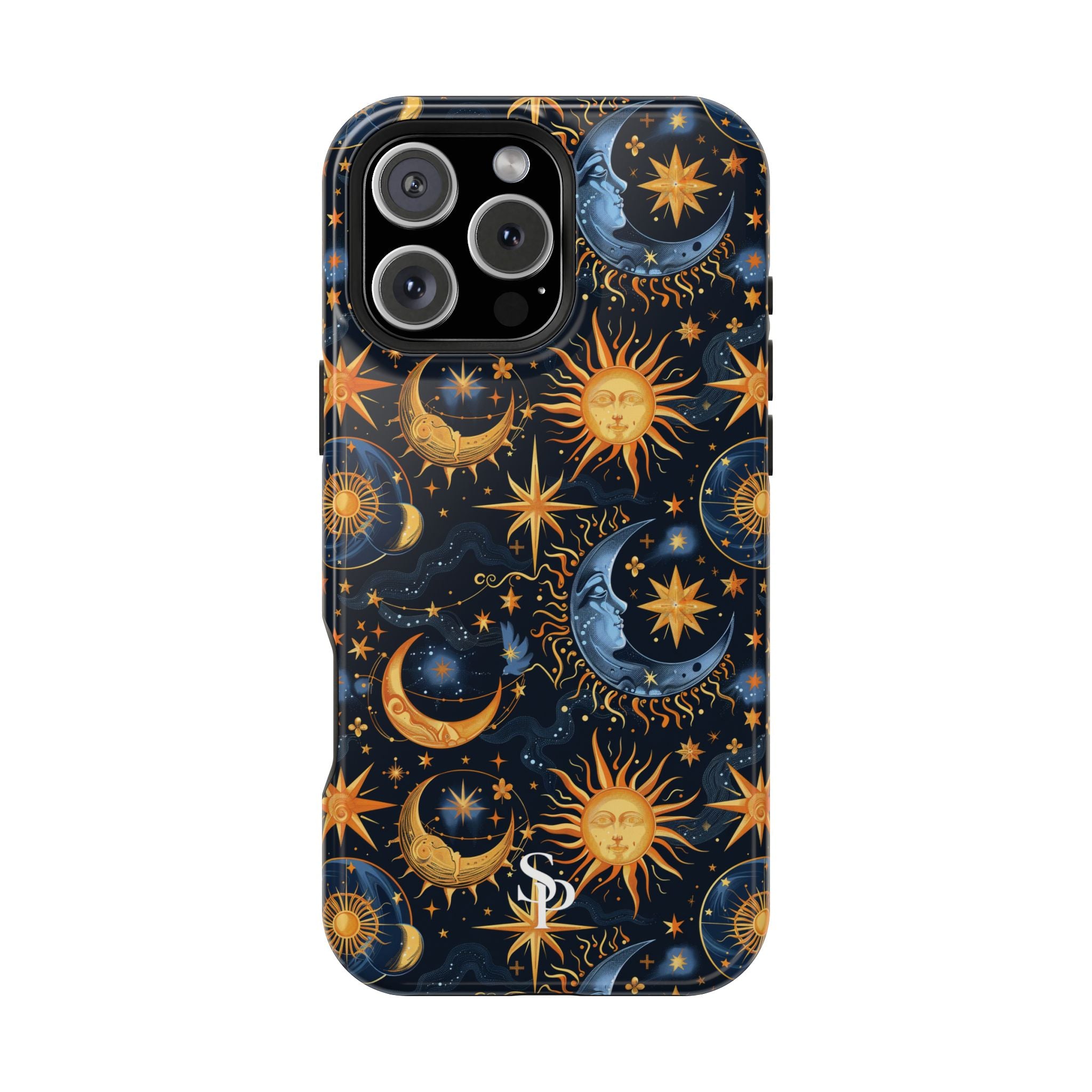 Celestial Sun and Moon Impact-Resistant Phone Case