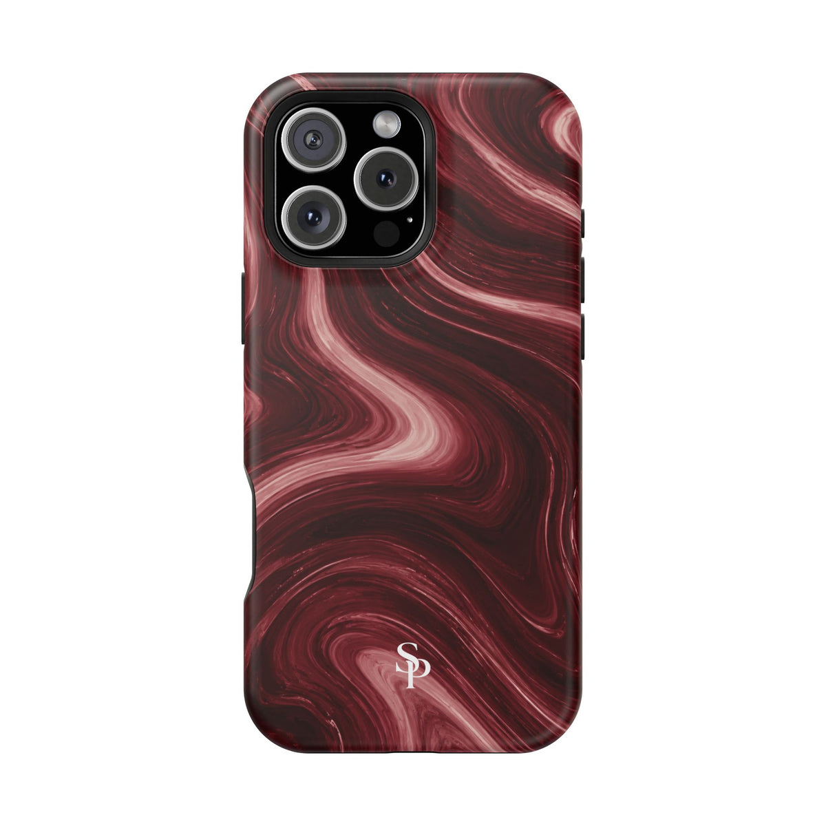 Burgundy Marble Magnetic Phone Case