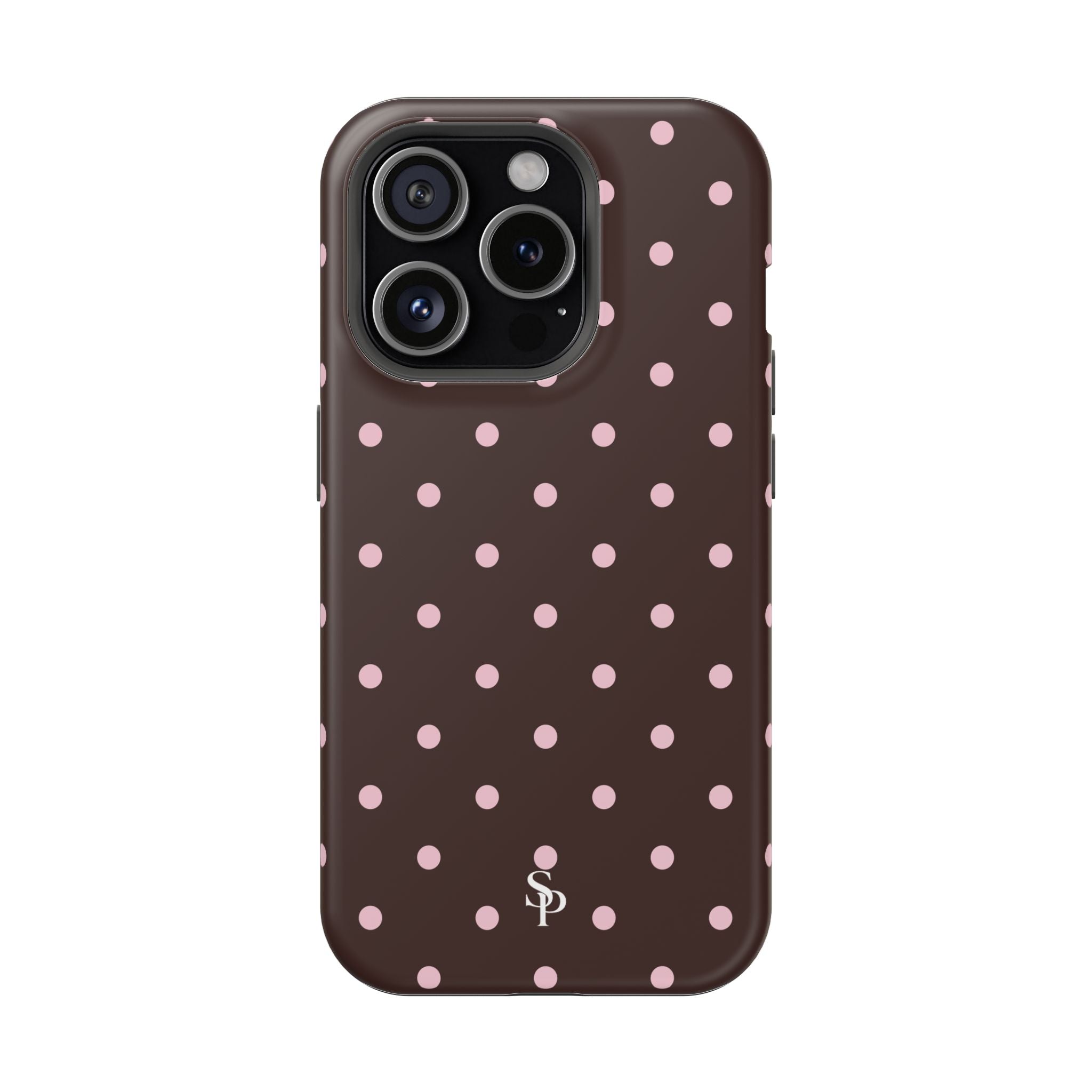 Brown Polka Dot Magnetic Impact-Resistant Phone Case