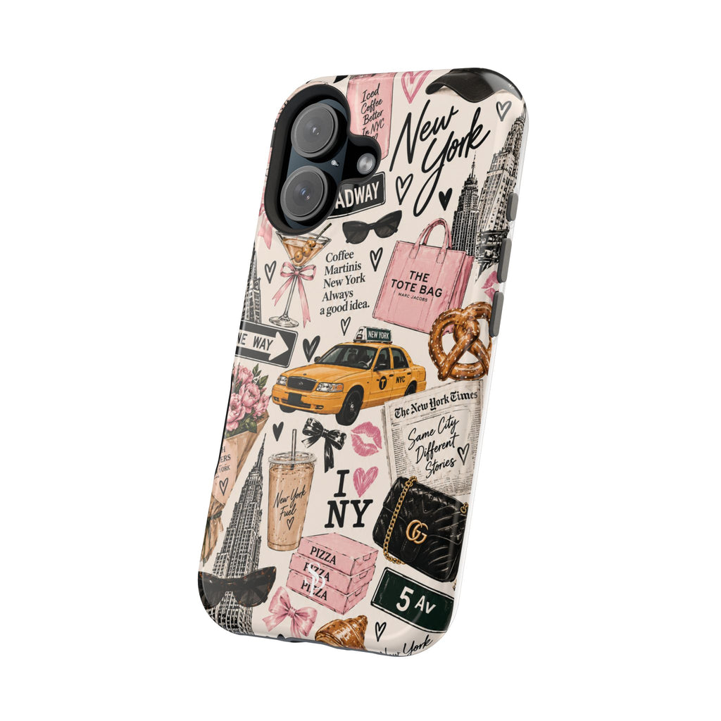 Pink New York Magnetic Phone Case