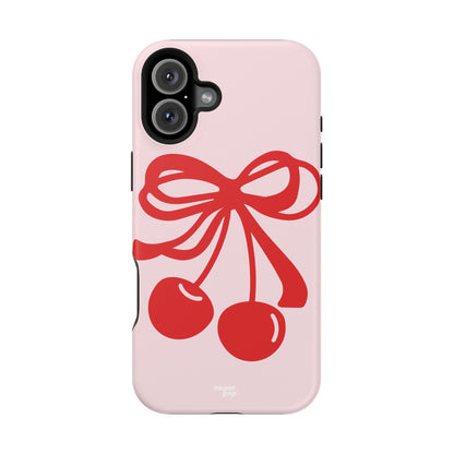 Cherry Bow Impact-Resistant Phone Case