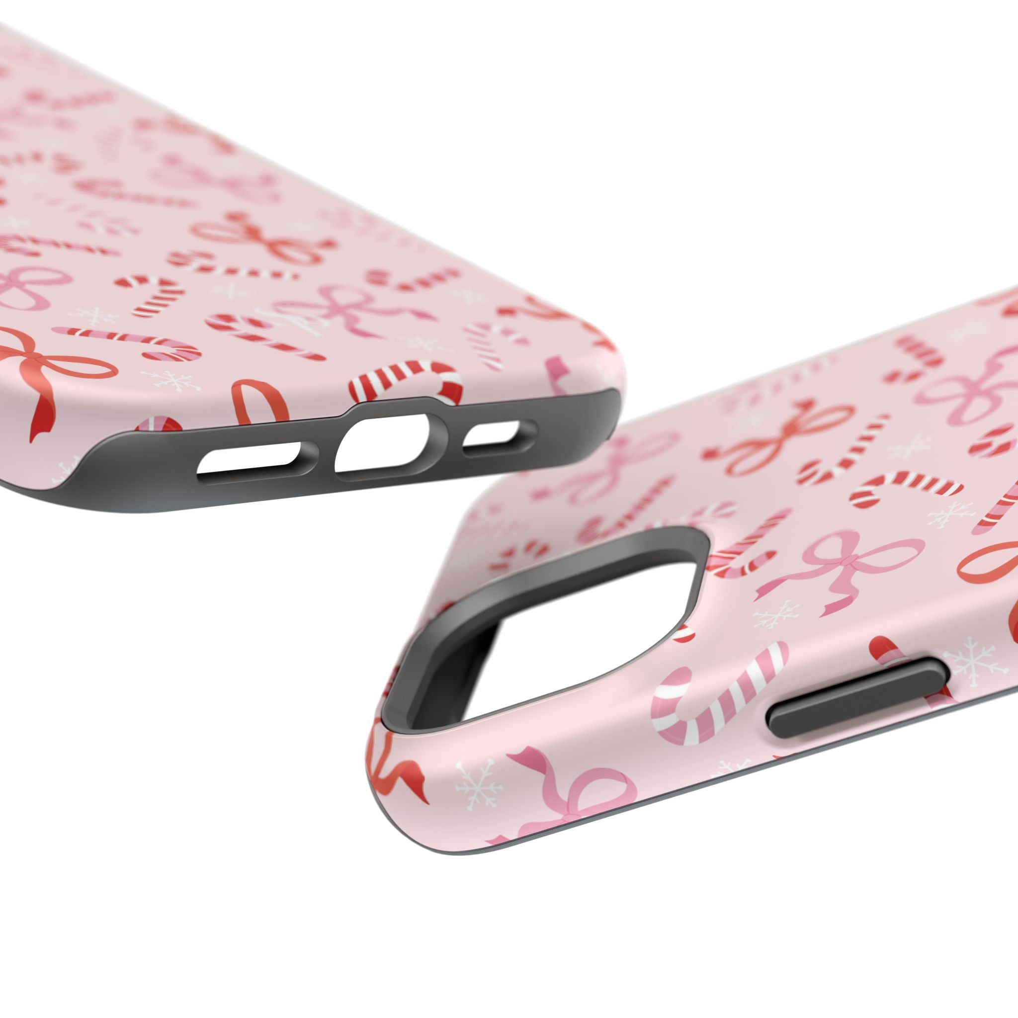 Candy Cane Impact-Resistant Phone Case - Limited Edition